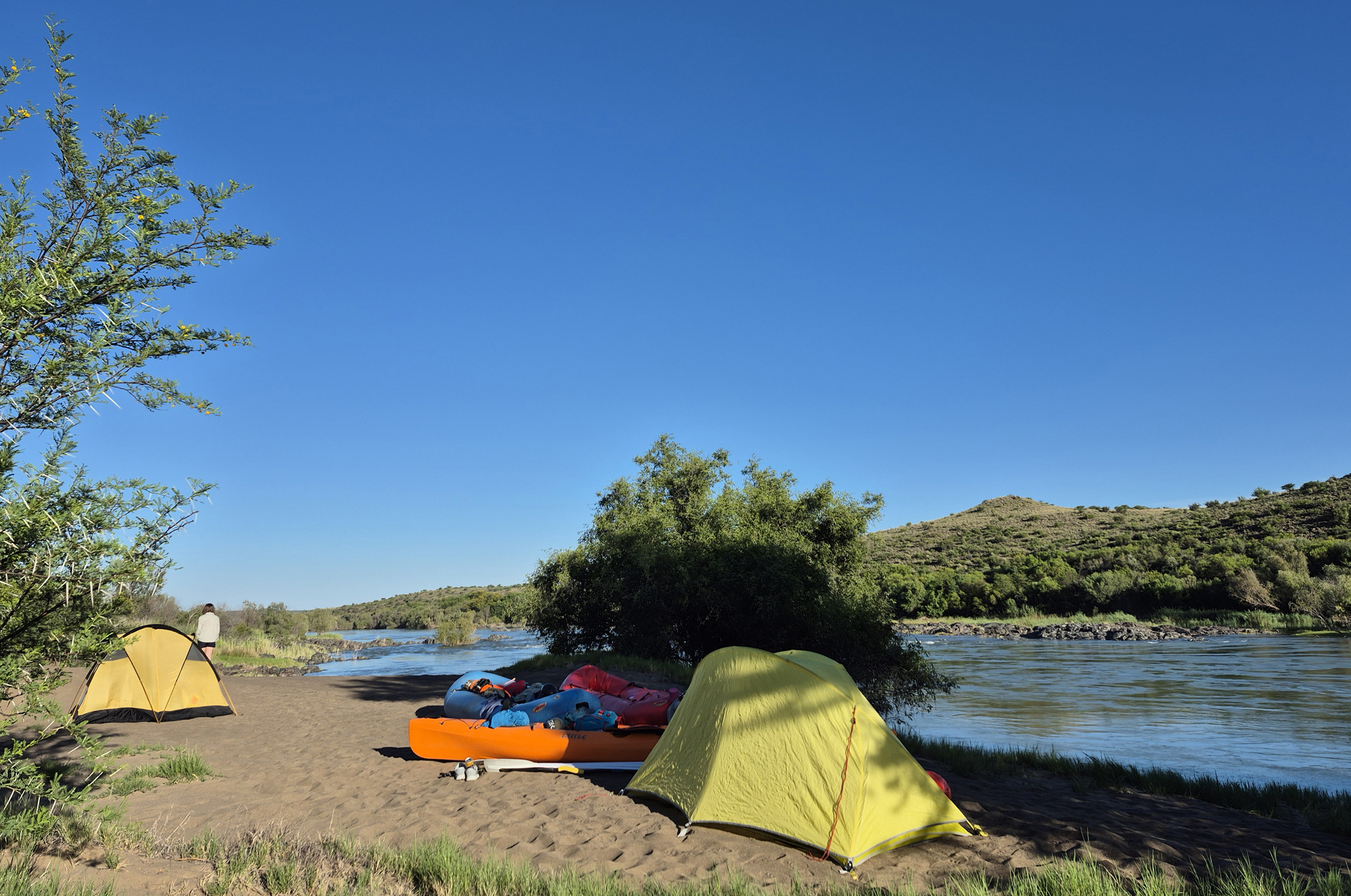 Photograph from a previous trip on the Orange River.